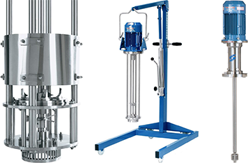 Zbiornikowe mieszadła wysokoobrotowe, turbinowe